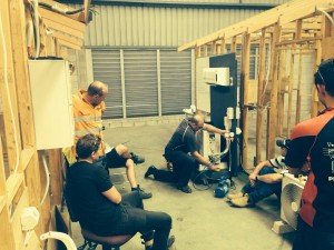 Students at our air conditioning course in Brisbane