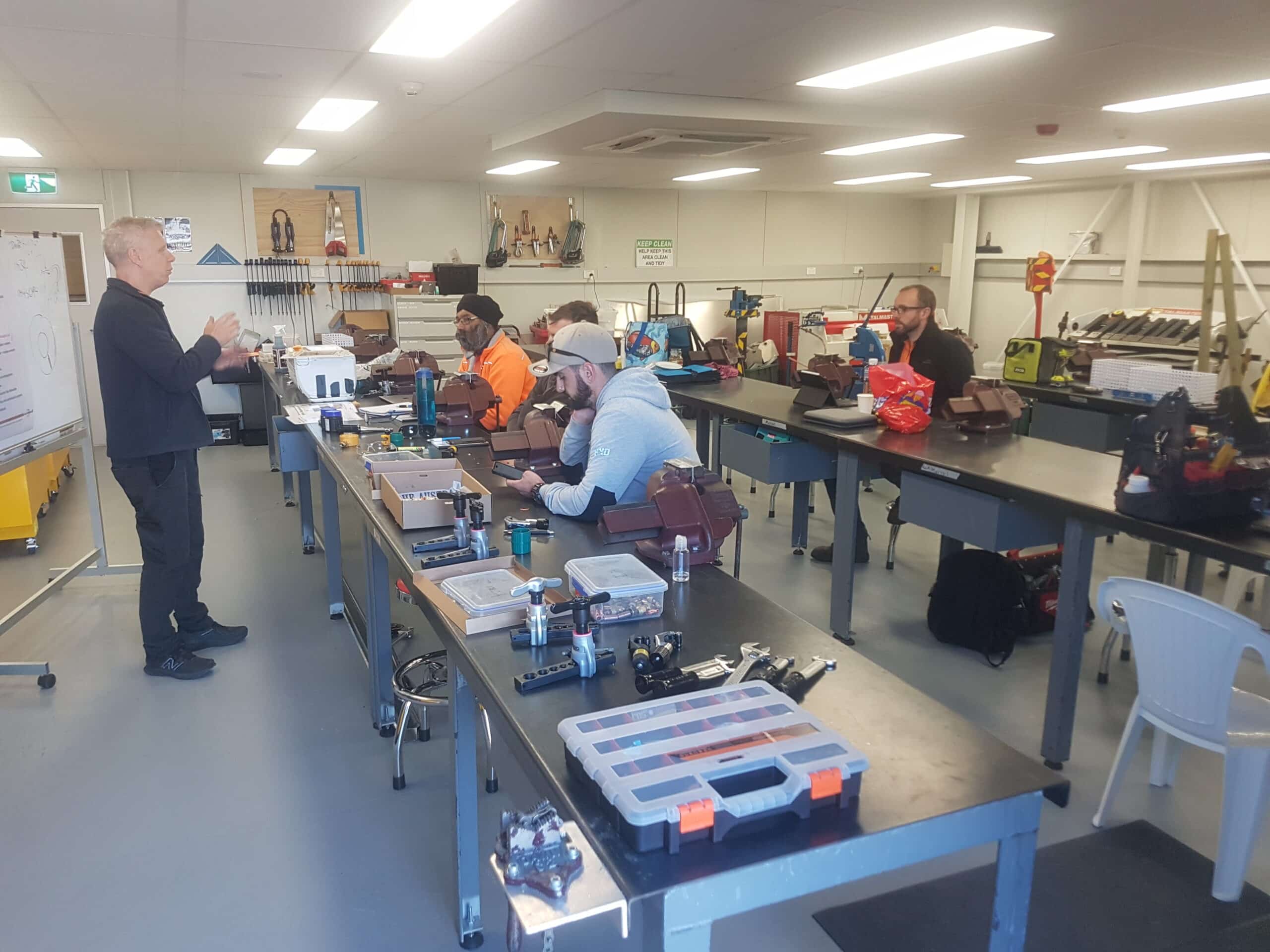Man teaching an electrical class